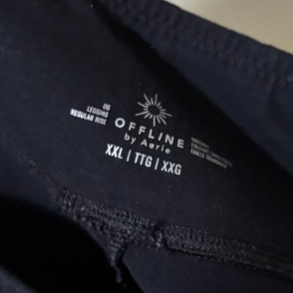 OFFLINE by Aerie Black Regular Rise OG Leggings – Size XXL Regular - Picture 4 of 4